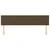 Vidaxl Posteljno vzglavje temno rjava 160x5x78/88 cm blago