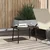 Vidaxl Vrtna kavna miza pravokotna rjava 60x40x37 cm poli ratan