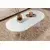Nordure Klub sto Sable, 119x60x40cm, Beli