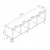 Hanah Home TV komoda Clera 20409, 140 cm, Beyrut / bež