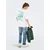 Only & Sons Majica ONSNATHAN zelena/bela
