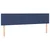 Vidaxl Box spring postelja z vzmetnico modra 200x200 cm blago