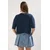 Trendyol Milla Ženska majica TWOSS25TS00048, Tamnoplava