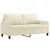 2-dijelni set sofa s jastucima krem od umjetne kože