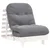 Futon na razvlačenje s madracem bijeli 70x206x11 cm borovina