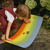 kinderfeets lesena ravnotežna deska kinderboard rainbow wash