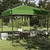 Šator s nadstrešnicom Zelena 243 x 243 x 251 cm tkanina