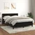 Vidaxl Box spring postelja z vzmetnico črna 140x200 cm žamet
