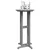 Stol za bar Svijetlo siva 55 x 55 x 107 cm Polietilen
