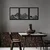 Wallity Zidna dekoracija Colline-1, 38 x 49 cm, Crna