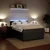 Vidaxl Box spring postelja z vzmetnico temno siva 160x200 cm žamet