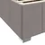 Vidaxl Konstrukcija postelje z vzmetnico Taupe 100 x 200 cm blago