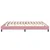 Box Spring krevet bez madracem ružičasti 200x220 cm baršun