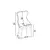 HANAH HOME Set stolica (4 komada) Alpa Grey Chrome