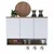 Hanah Home višenamenski ormarić JE237, 90 cm, beli / orah