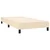 vidaXL Box spring postelja z vzmetnico krem 90x200 cm blago