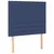 Vidaxl Box spring postelja z vzmetnico LED modra 120x200 cm blago