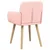 Trpezarijske stolice 2 pcs Bouclé Ružičasta 59 x 57 x 85 cm