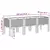 Vrtna sadilica s nogama crna 120 x 40 x 42 cm PP