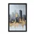 Plakat panorama nebotičnikov v zlato sivi - 40x60 no frame