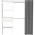 GENT garderobna omara CHICAGO 326842, bela