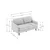 ATELIER DEL SOFA 2-Seat Sofa Robin 2 Sunflower Walnut