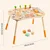 Kinder Home Dečiji aktivni sto montesori igraonica 6 u 1, puno drvo ( HL001 )