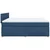 Vidaxl Box spring postelja z vzmetnico modra 180x200 cm blago