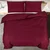Vidaxl Posteljnina bordo 240x220 cm bombaž