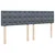 Vidaxl Box spring postelja z vzmetnico temno siva 180x200 cm žamet
