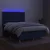 Vidaxl Box spring postelja z vzmetnico LED modra 140x190 cm blago