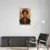 Canvas Slika na platnu Frida Kahlo Kraljica boja 30x45cm, Sa ramom, Beli