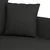 Vidaxl Dvosed črn 120 cm blago
