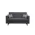 Atelier del Sofa Dvosed na razvlačenje Polya 151x86x75cm Tamnosivi