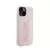 KARL LAGERFELD Maska za telefon 3D Rubber Glitter Logo za iPhone 15 roze