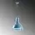 Opviq Luster Saglam 3762, O30x40 cm, E27, Plavi