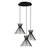 Conceptum Hypnose Luster Kirpi-3085, 63x63 cm, 3xE27, 40W, Crni