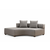 Atelier Del Sofa Ugaona sofa Gondol-1 (L3-CHL) - Siva