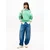 Tommy Jeans Majica VARSITY svetlo zelena/bela