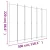 vidaXL Paravan 6-delni rjav 300x220 cm blago