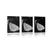 Plakat metulj na cvetu - 60x90 black