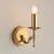 Endon 63653 - Zidna lampa STANFORD 1xE14/40W/230V mesing/bež