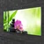 tulup.si Slika na steklu Bamboo listi graphics 125x50 cm 2 obešalnika