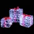 Poklonska kutija 3 pcs Hladna bijela 20 x 20 x 20 cm Akril