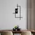 Wallity Zidni sat 49x30cm Crni