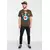 LOGOSHIRT Majica Peanuts - Snoopy Pilot  modra / oliva / rdeča / bela