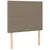 Vidaxl Box spring postelja z vzmetnico LED taupe 90x190 cm blago