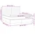 Vidaxl Box spring postelja z vzmetnico krem 180x200 cm blago