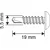 Samorezni vijaki GT5 PH 5,5x19 mm RAL 7024
