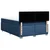 Vidaxl Box spring postelja z vzmetnico modra 160x200 cm blago